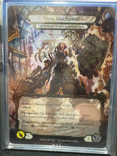 Construct Nitro Mechanoid Marvel Cold Foil Graded Gem 9