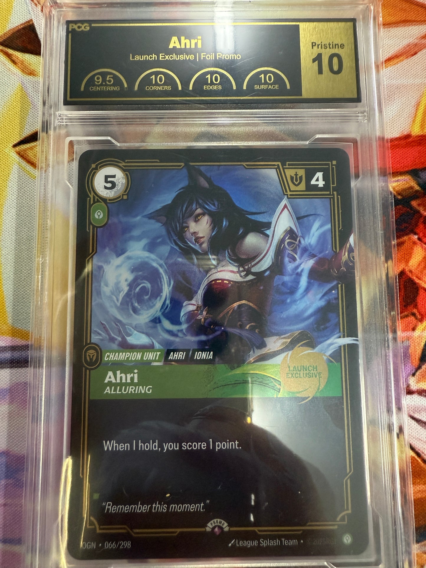 Ahri - Riftbound League of Legends TCG Promo Graded Pristine 10