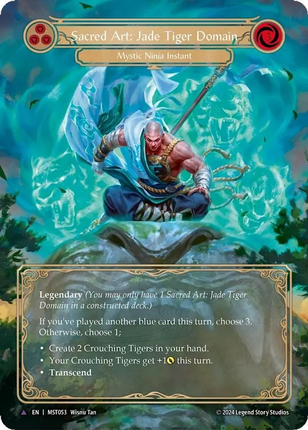 Sacred Art: Jade Tiger Domain Cold Foil Marvel