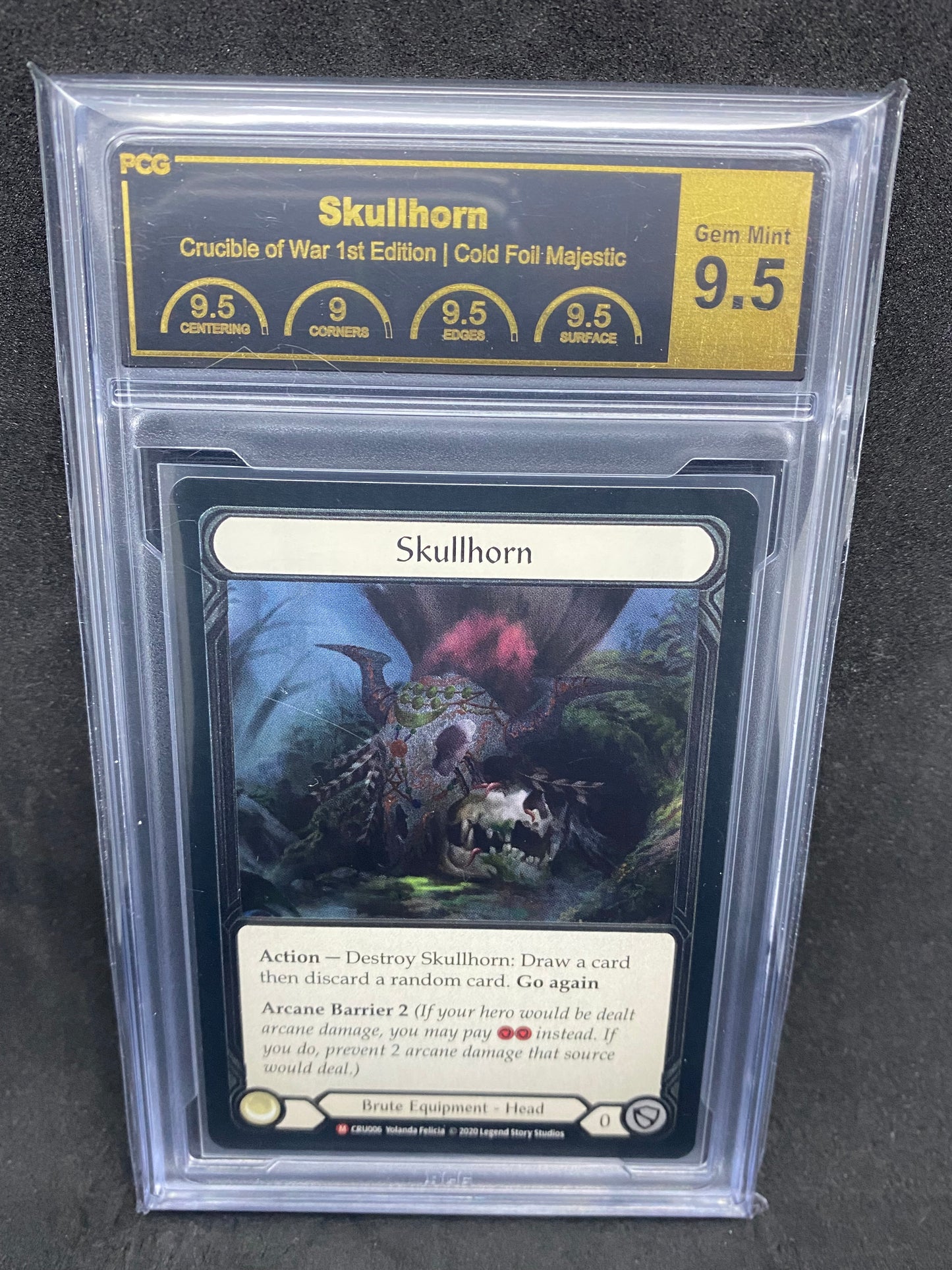 Skullhorn CF 9.5 Graded Collector Slab