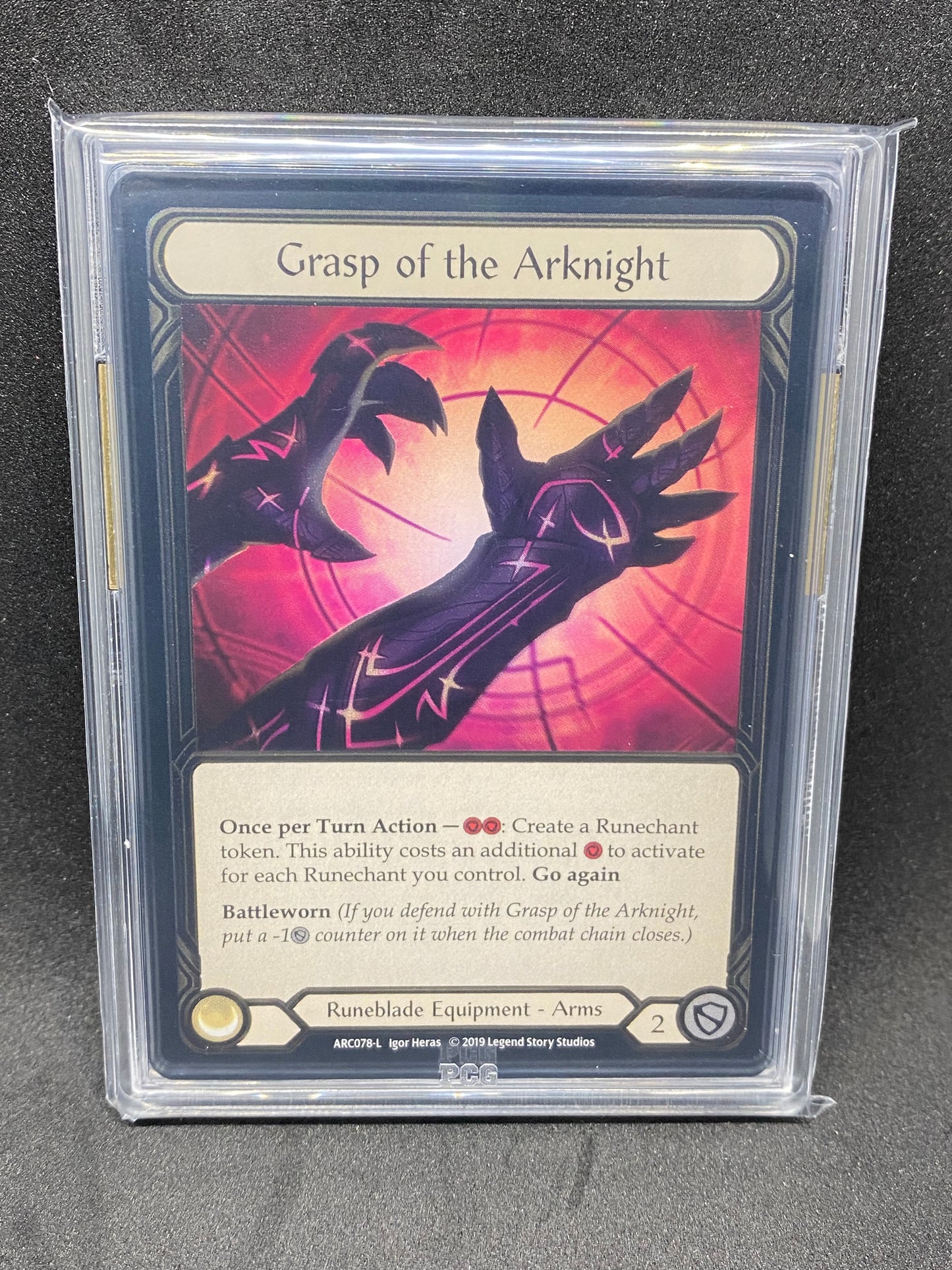 Grasp of the Arknight CF 9.5 Graded Player Slab
