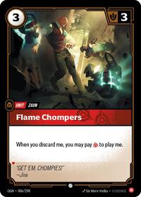 Flame Chompers Rainbow Foil