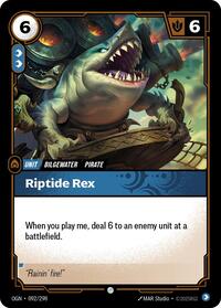 Riptide Rex Rainbow Foil