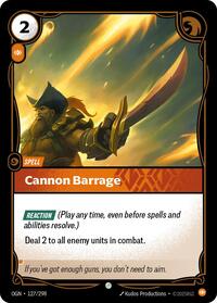 Cannon Barrage Rainbow Foil