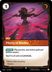 Flurry of Blades Rainbow Foil