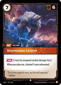 Stormclaw Ursine Rainbow Foil