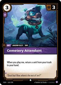 Cemetery Attendant Rainbow Foil