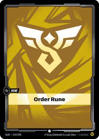 Order Rune Rainbow Foil
