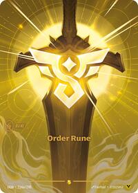 Order Rune Alternate Art