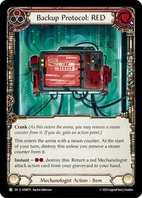 Backup Protocol: RED Cold Foil