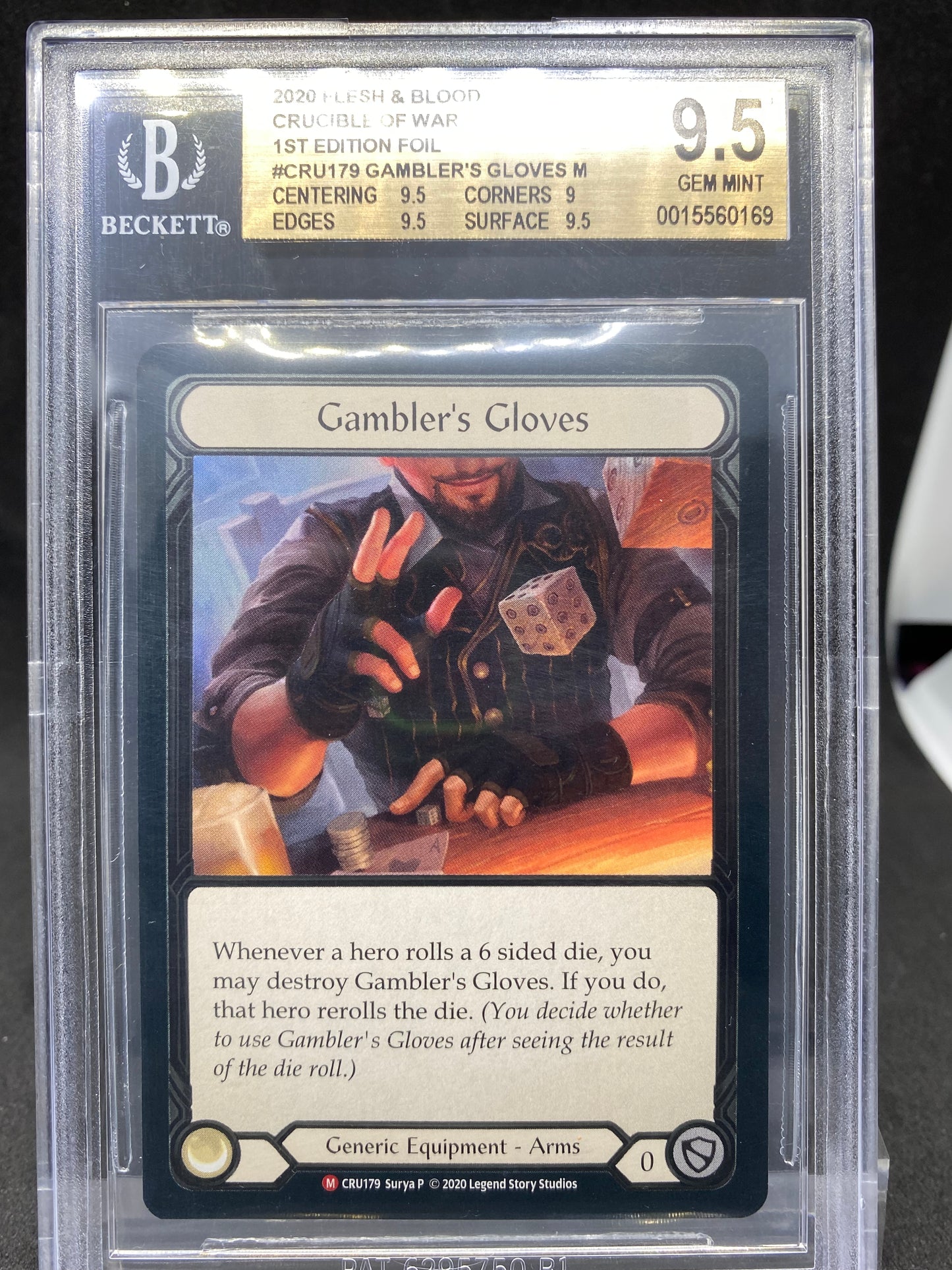 Gambler's Gloves CF 9.5 Beckett Graded