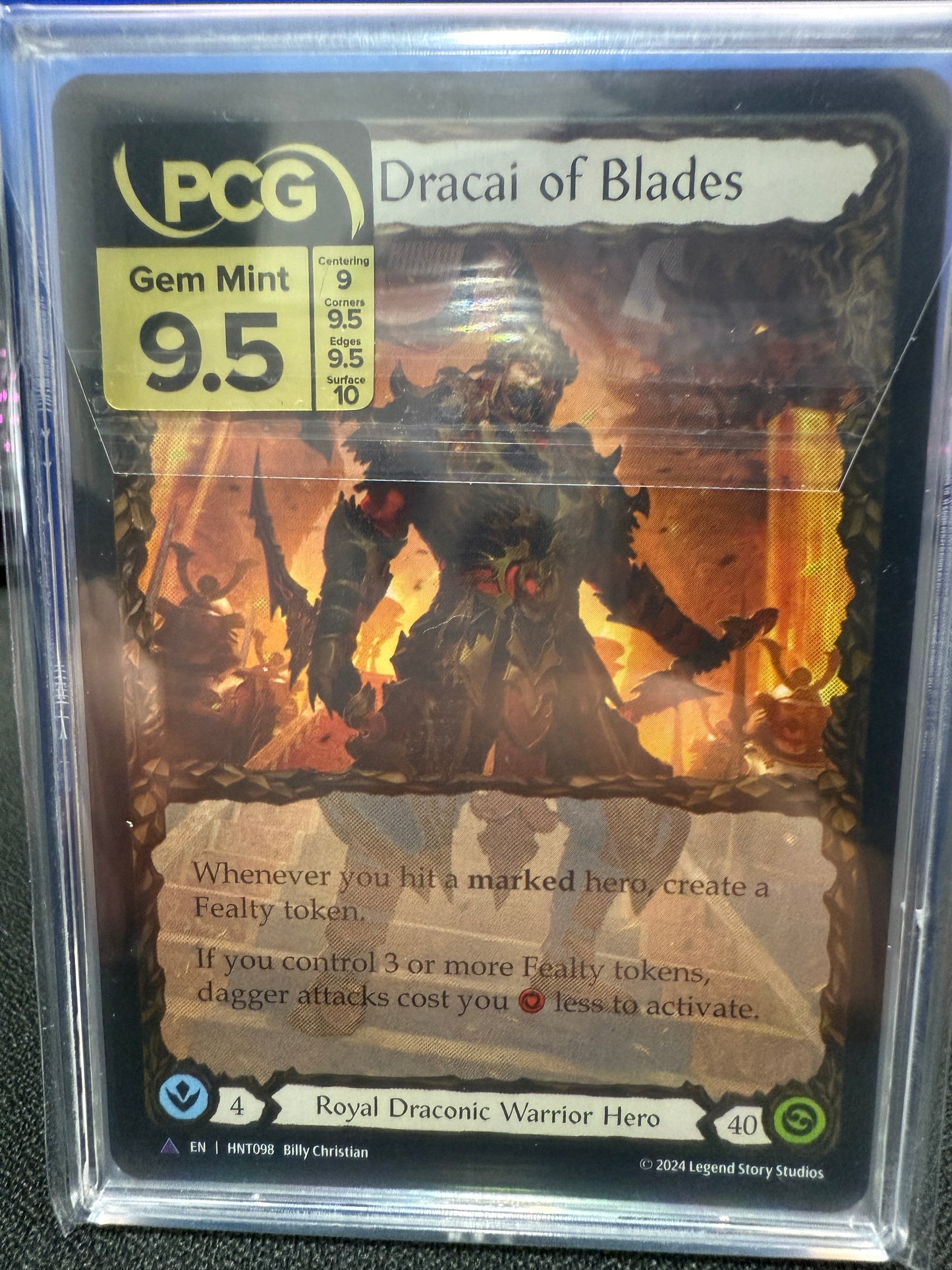 Fai, Dracai of Blades Marvel Cold Foil Graded Gem Mint 9.5