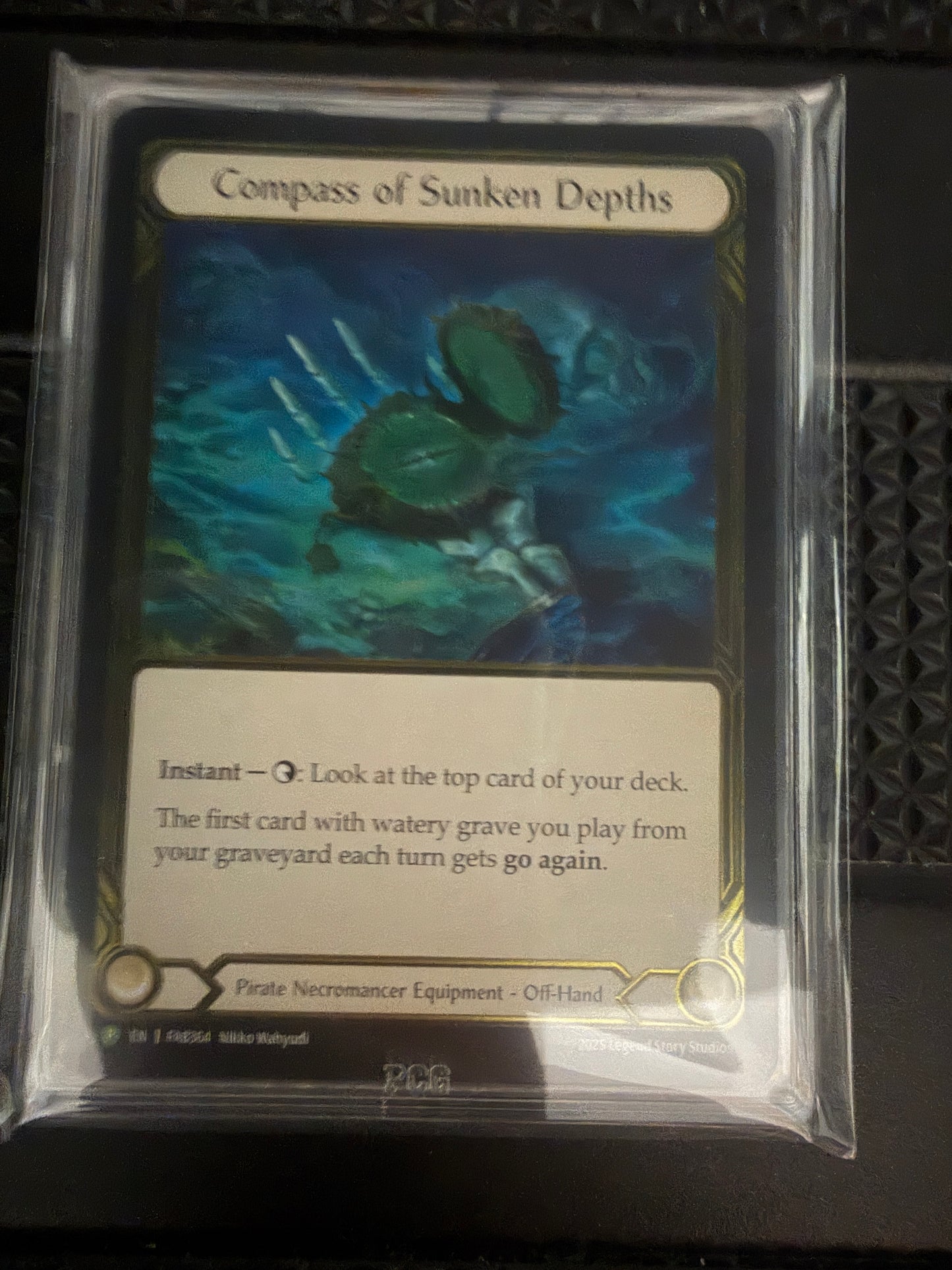 Compass of Sunken Depths Gold Foil Graded PCG Gem-Mint 9.5