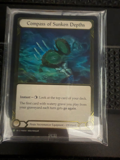 Compass of Sunken Depths Gold Foil Graded PCG Gem-Mint 9.5