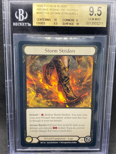 Storm Striders CF 9.5 Beckett Graded