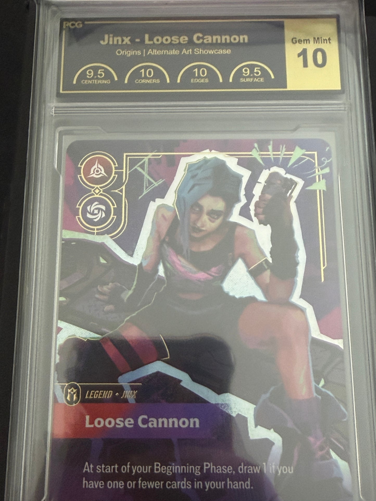 Jinx Overnumbered Graded PCG Gem Mint 10