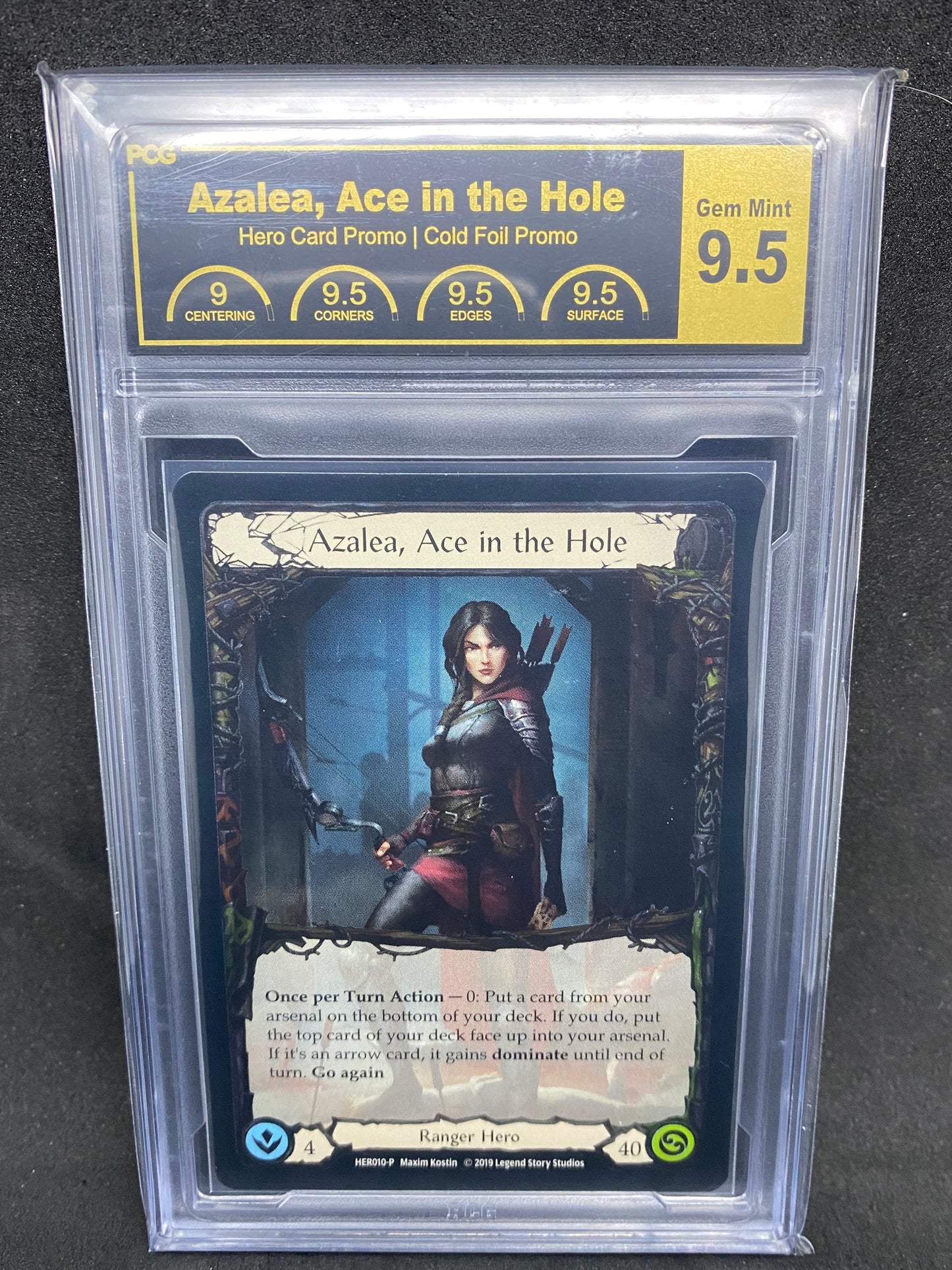 Azalea, Ace in the Hold Cold Foil Promo 9.5 Graded Collector Slab