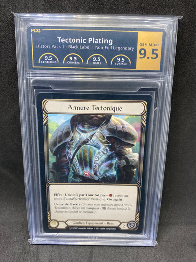 Tectonic Plating French Black Border 9.5 Graded