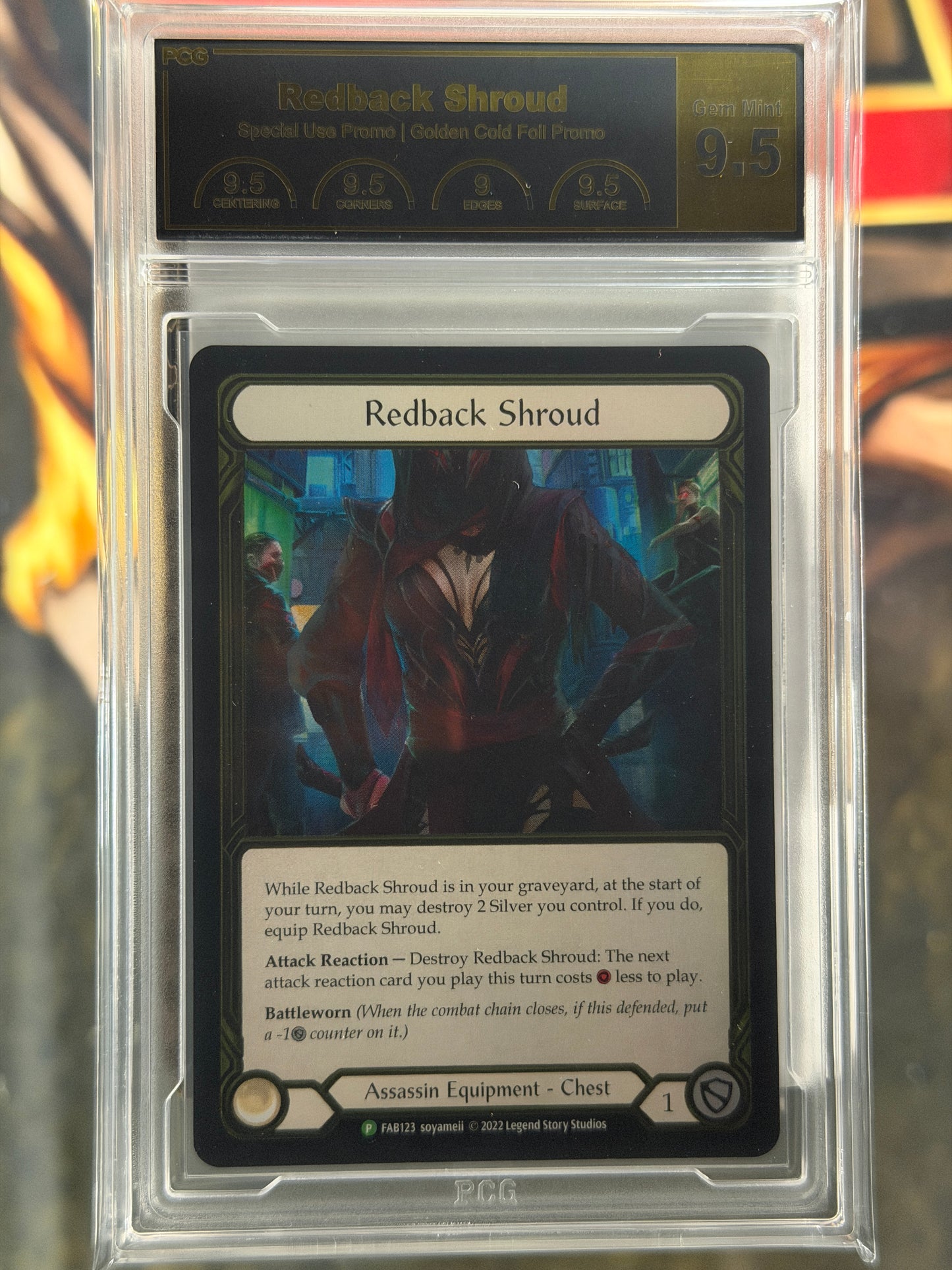 Redback Shroud Gold Foil Graded PCG Gem Mint 9.5