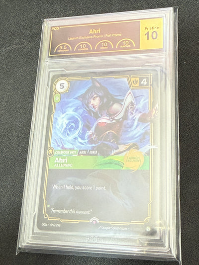 Ahri - Riftbound League of Legends TCG Promo Graded Pristine 10