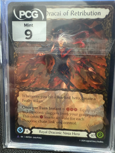 Cindra, Dracai of Retribution Marvel Cold Foil Graded Gem 9