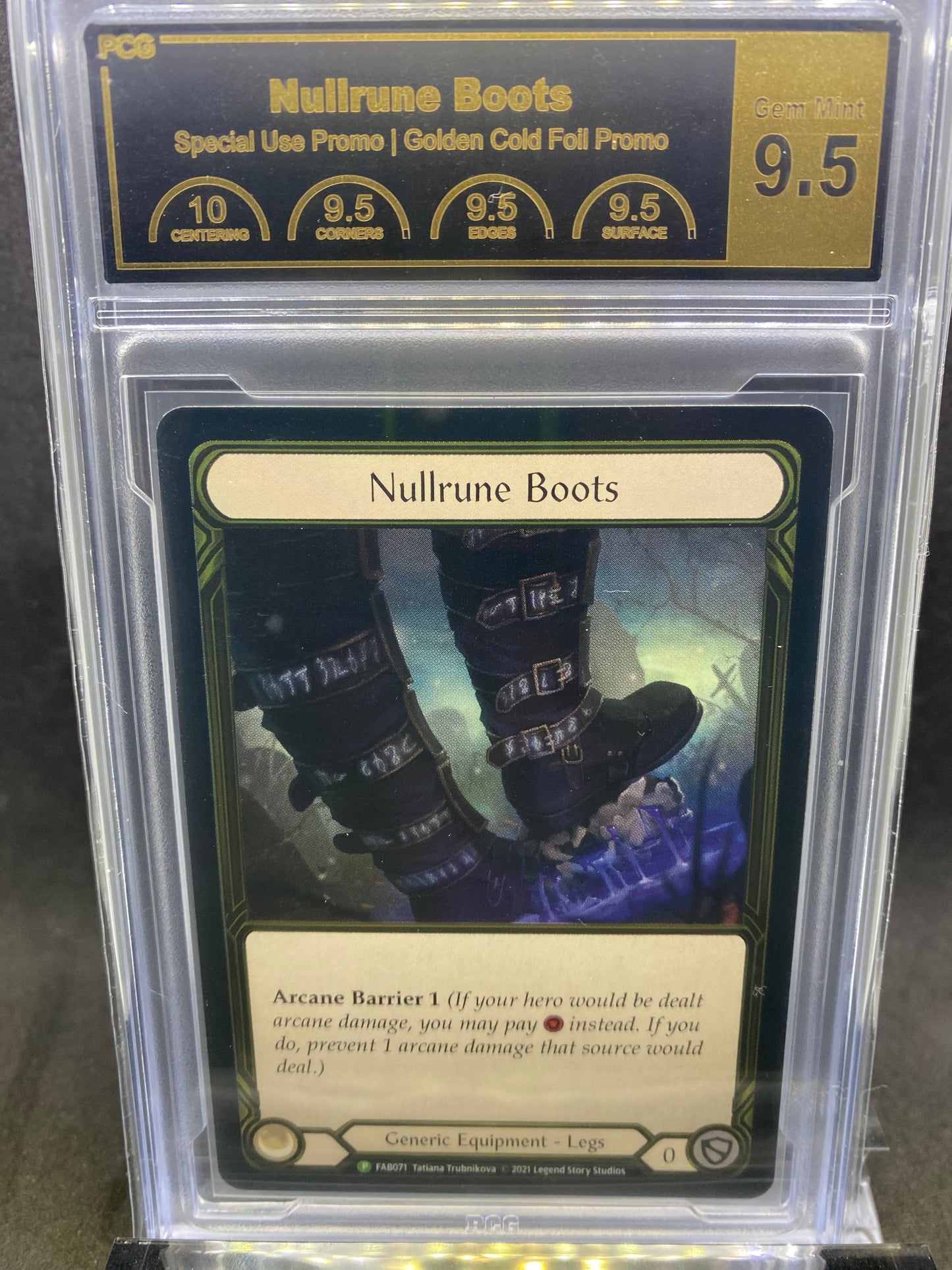 Nullrune Boots Gold Foil 9.5 Graded