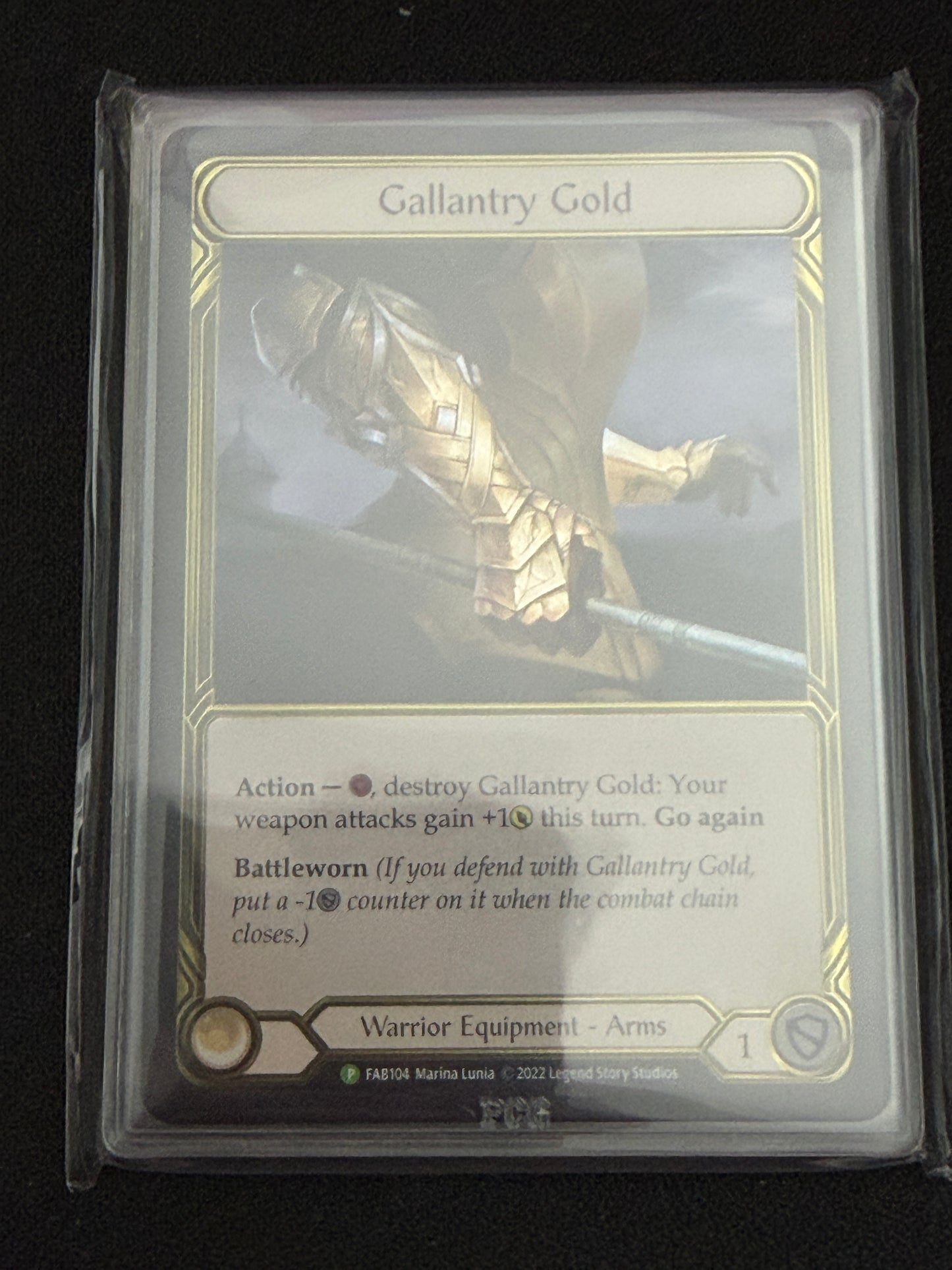 Gold Foil Gallantry Gold Graded Gem Mint 9.5 PCG