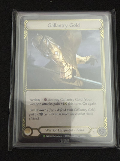 Gold Foil Gallantry Gold Graded Gem Mint 9.5 PCG