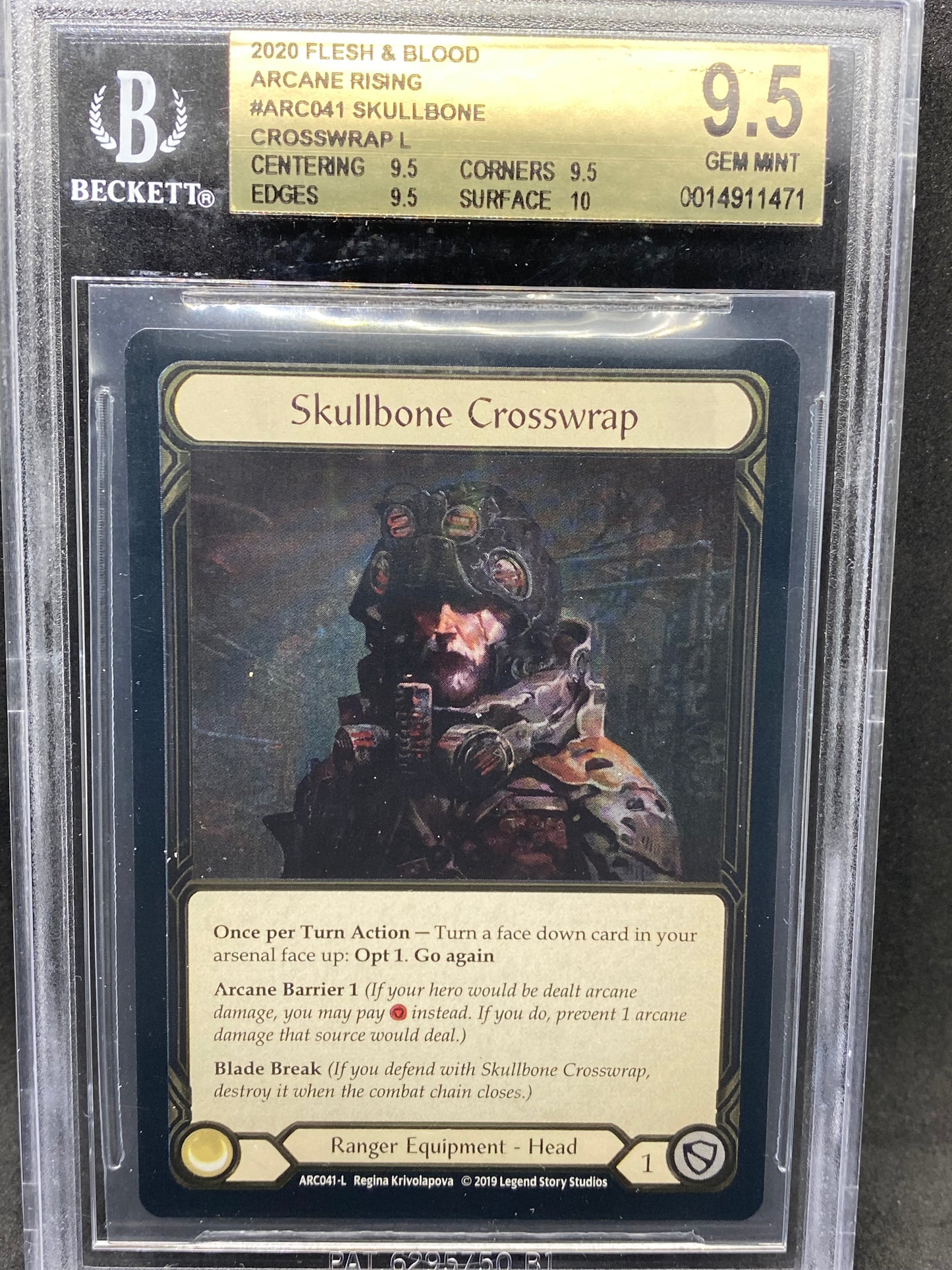 Skullbone Crosswrap CF 9.5 Beckett Graded