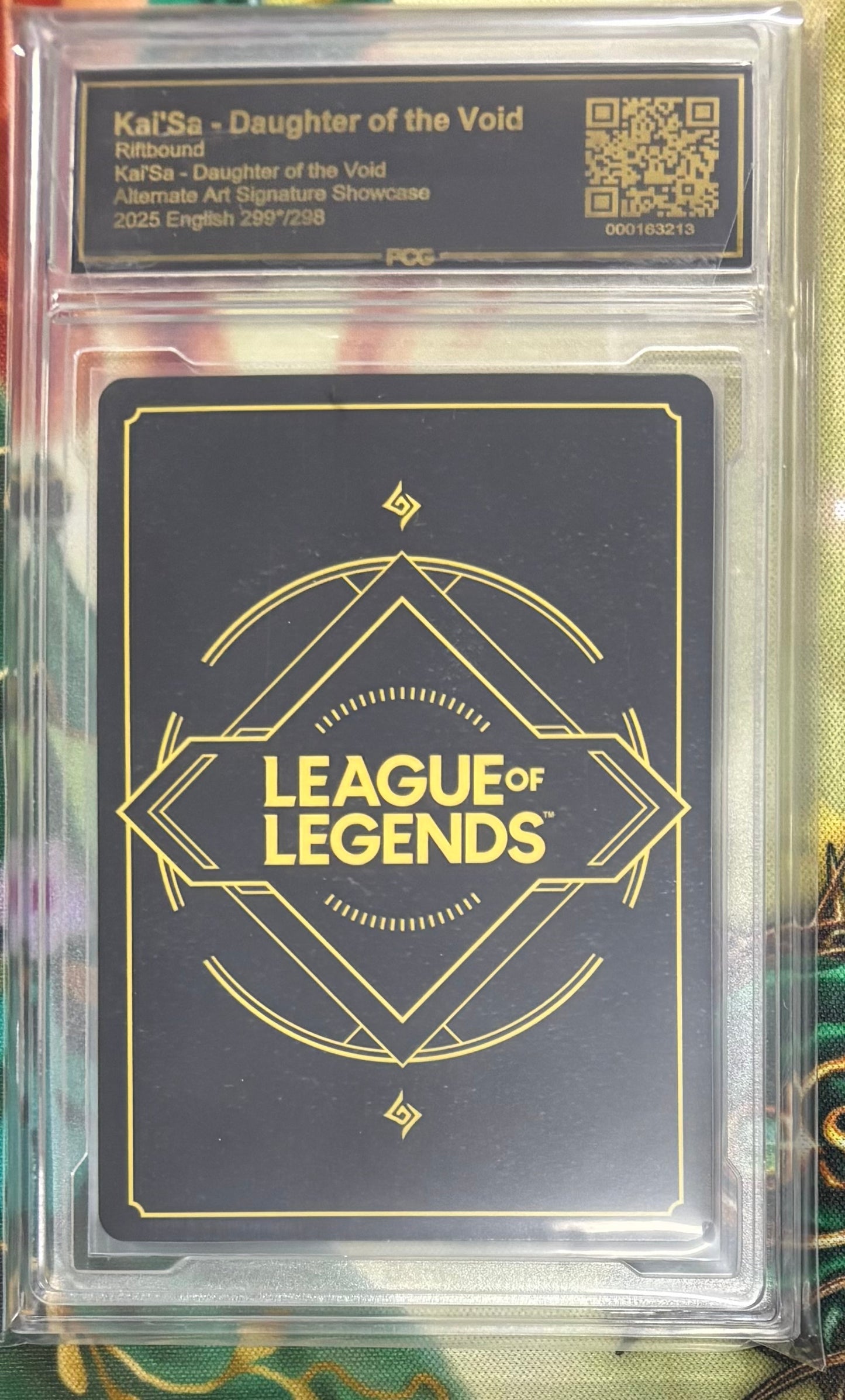 Kai’Sa, daughter of the void Overnumbered Signature Graded PCG Gem Mint 9.5