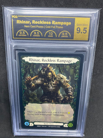 Rhinar Reckless Rampage CF 9.5 Graded Collector Slab