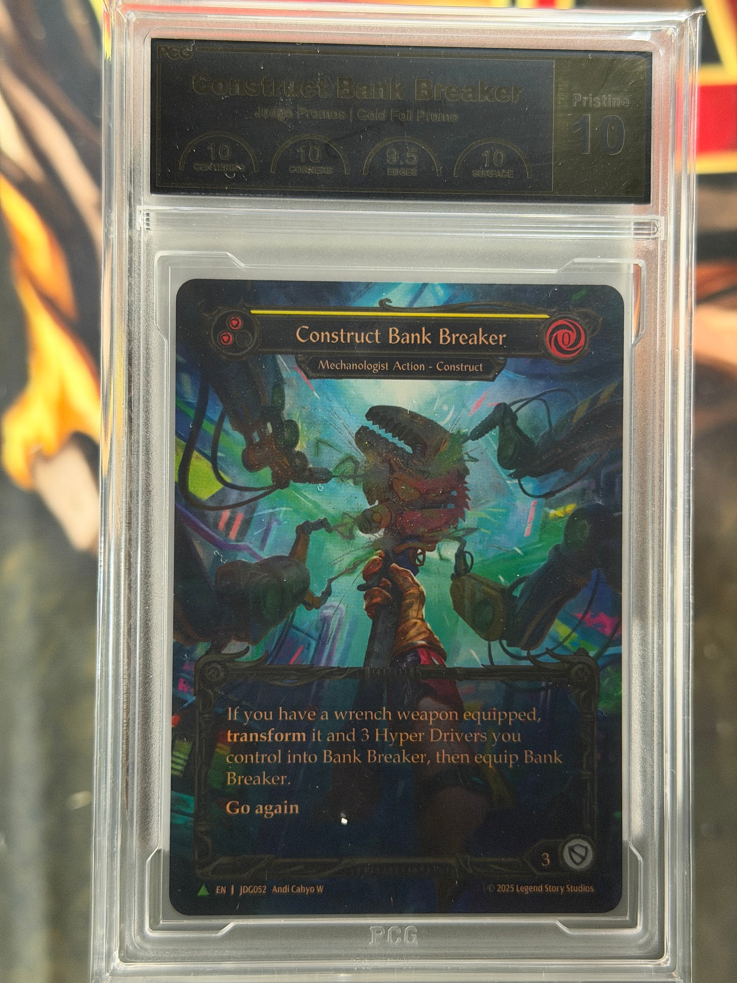 Construct Bank Transfer CF Marvel Graded PCG Pristine 10