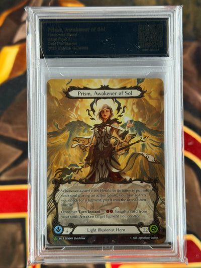 Prism, Awakener of Sol Cold Foil Marvel Graded Gem Mint 10 PCG