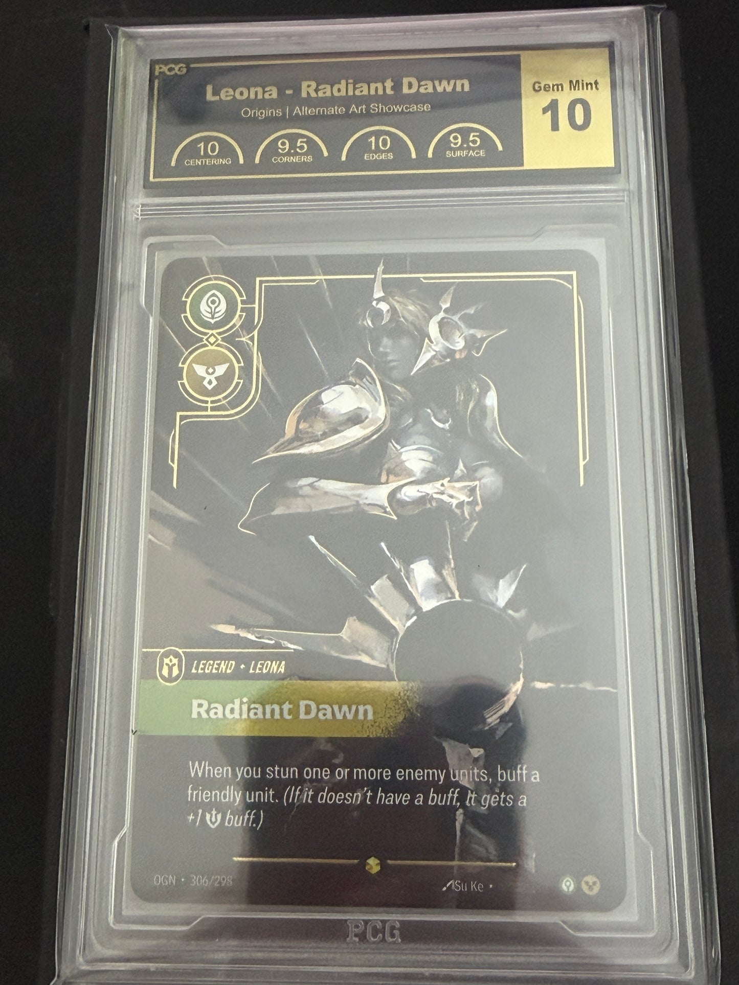 Leona Overnumbered Graded PCG Gem Mint 10