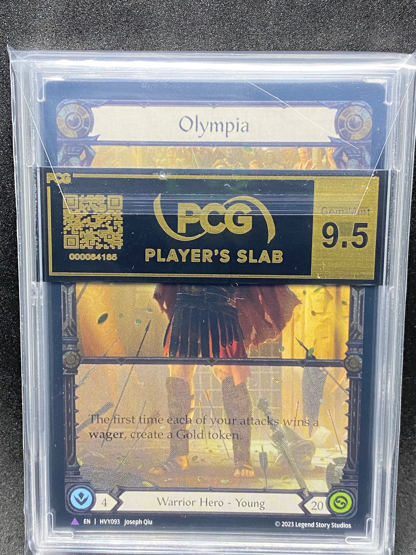 Olympia CF Marvel 9.5 Graded Player Slab