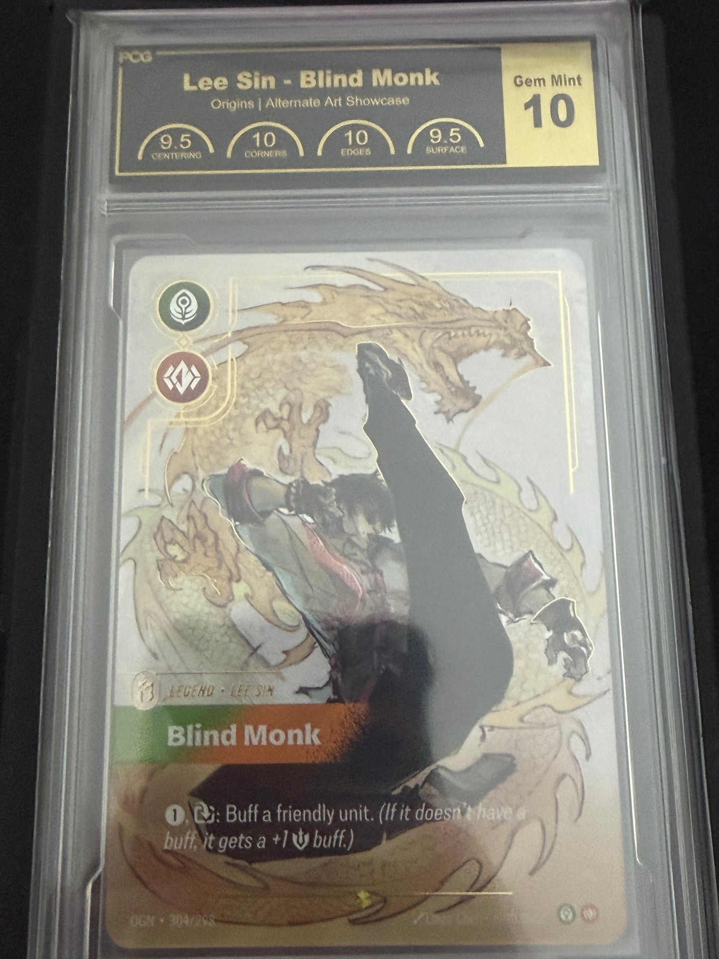 Lee Sin Overnumbered Graded PCG Gem Mint 10