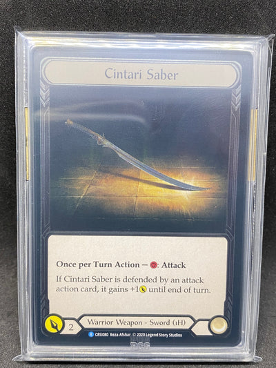 Cintari Saber R CF 9.5 Graded Player Slab