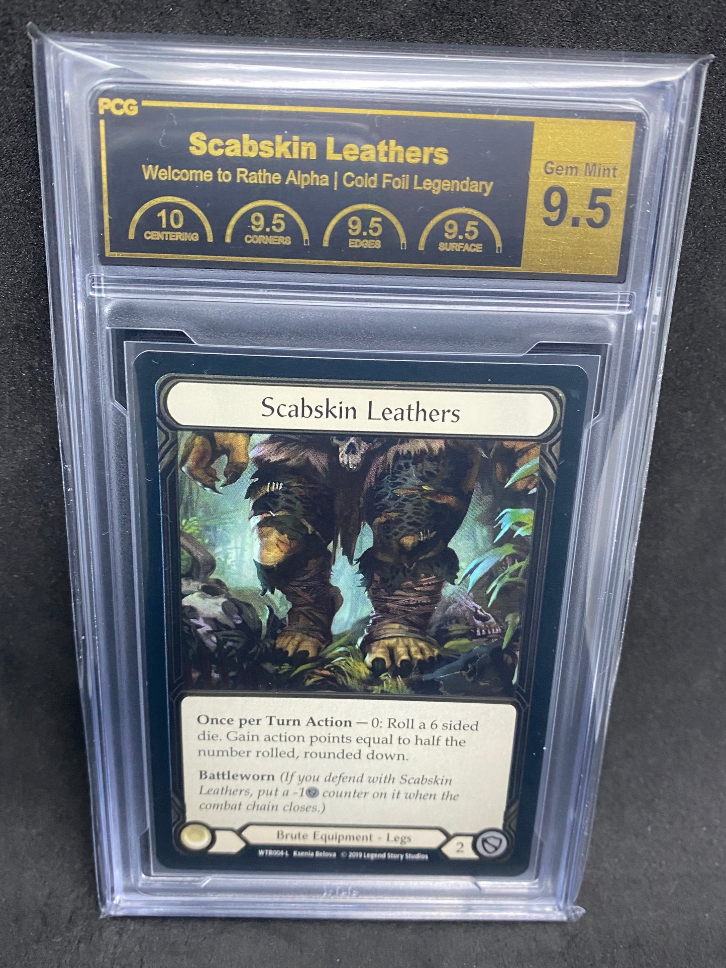 Scabskin Leathers Alpha CF 9.5 Graded Collector Slab