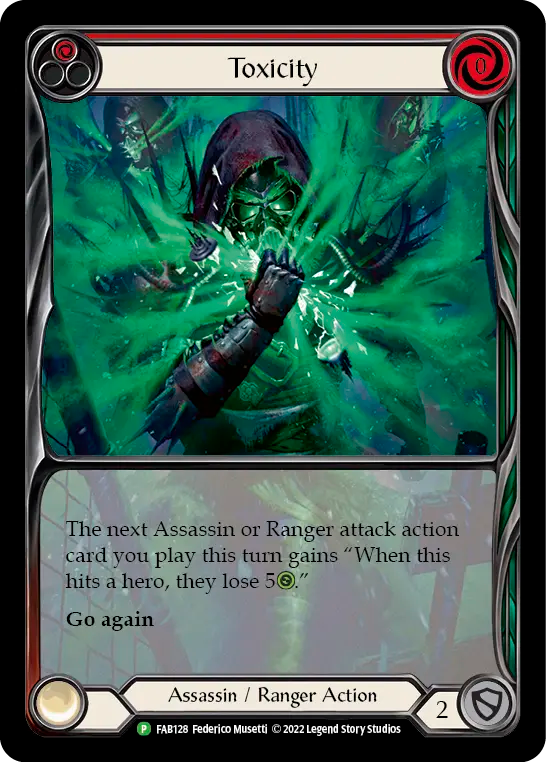 Toxicity (Red) Rainbow Foil Promo