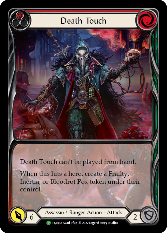 Death Touch (Red) Rainbow Foil Promo