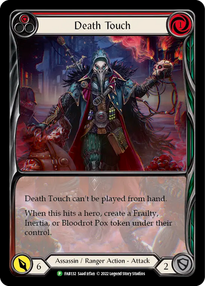 Death Touch (Red) Rainbow Foil Promo