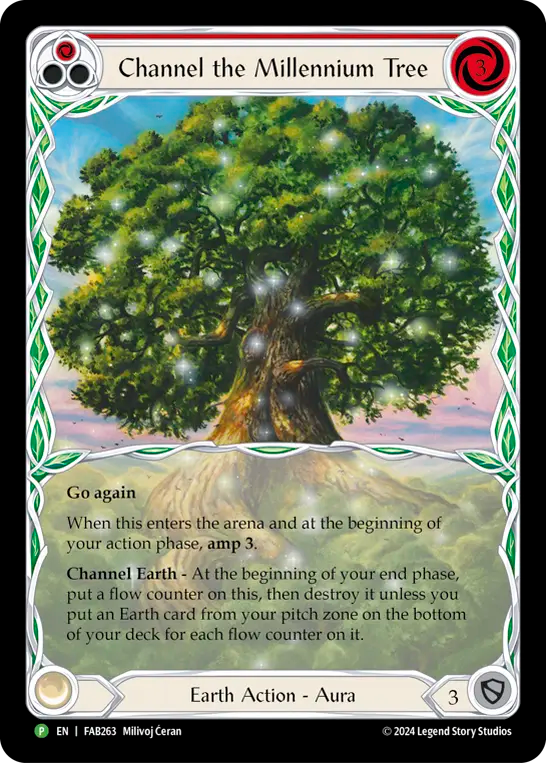 Channel the Millennium Tree Cold Foil Promo