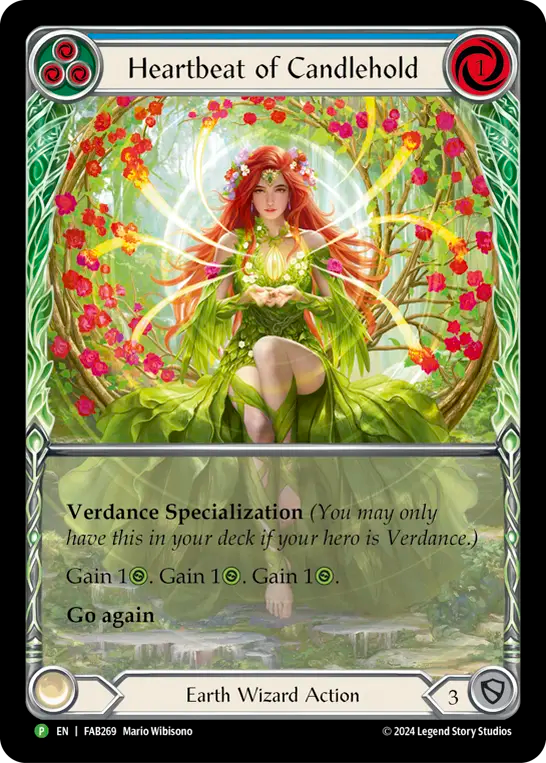 Heartbeat of Candlehold Rainbow Foil Extended Art Promo