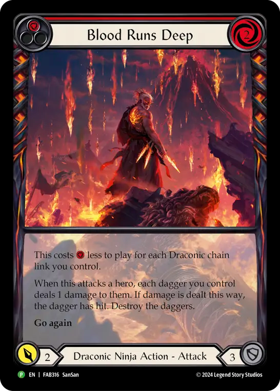 Blood Runs Deep Rainbow Foil Promo