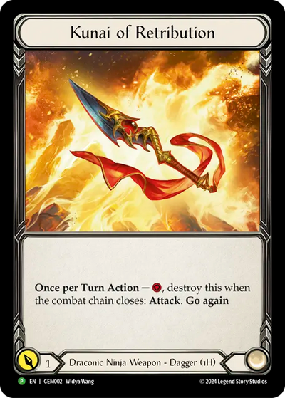 Kunai of Retribution Cold Foil