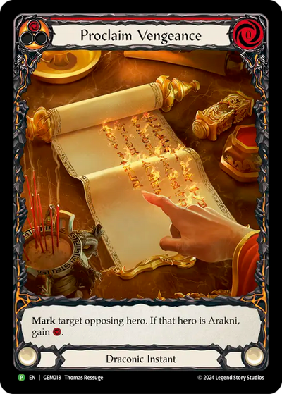 Proclaim Vengeance Promo Rainbow Foil