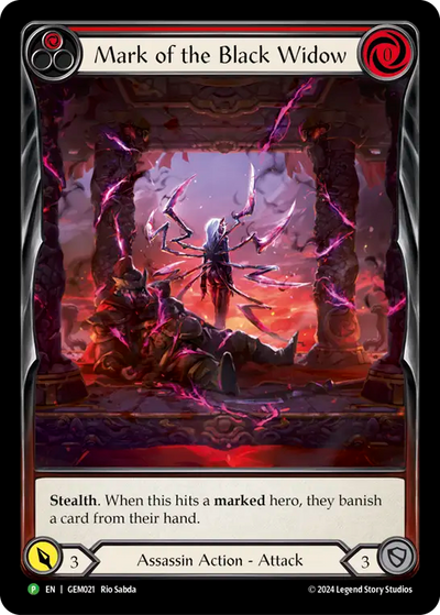 Mark of the Black Widow Promo Rainbow Foil