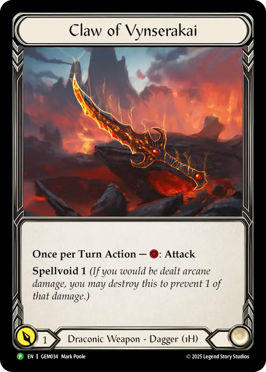 Claw of Vynserakai Cold Foil