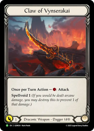 Claw of Vynserakai Cold Foil