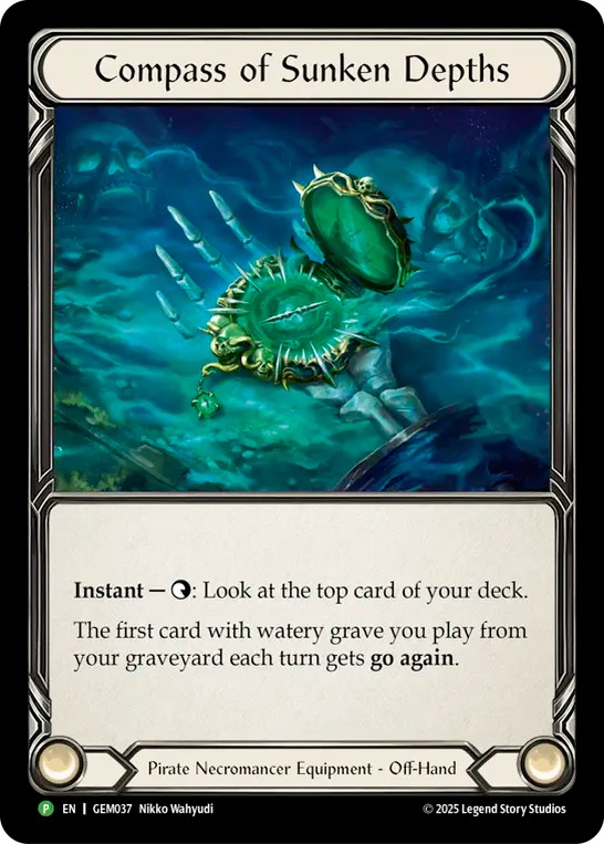 Compass of Sunken Depths Cold Foil